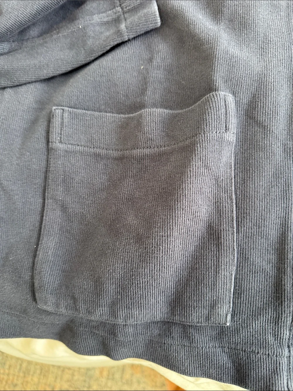 J Crew Men's Navy Zip-Front Sweater Jacket